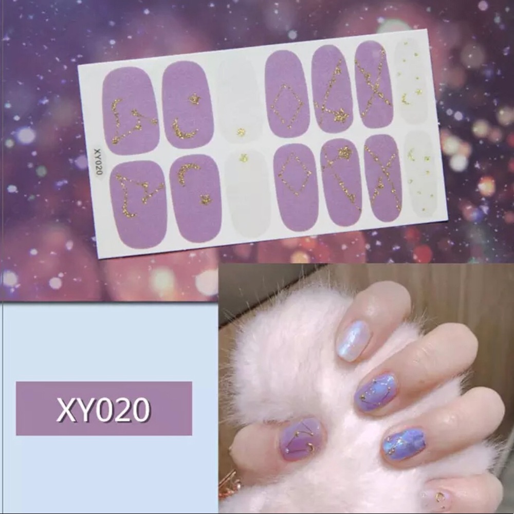 Just Violet Nail Strips Manicure